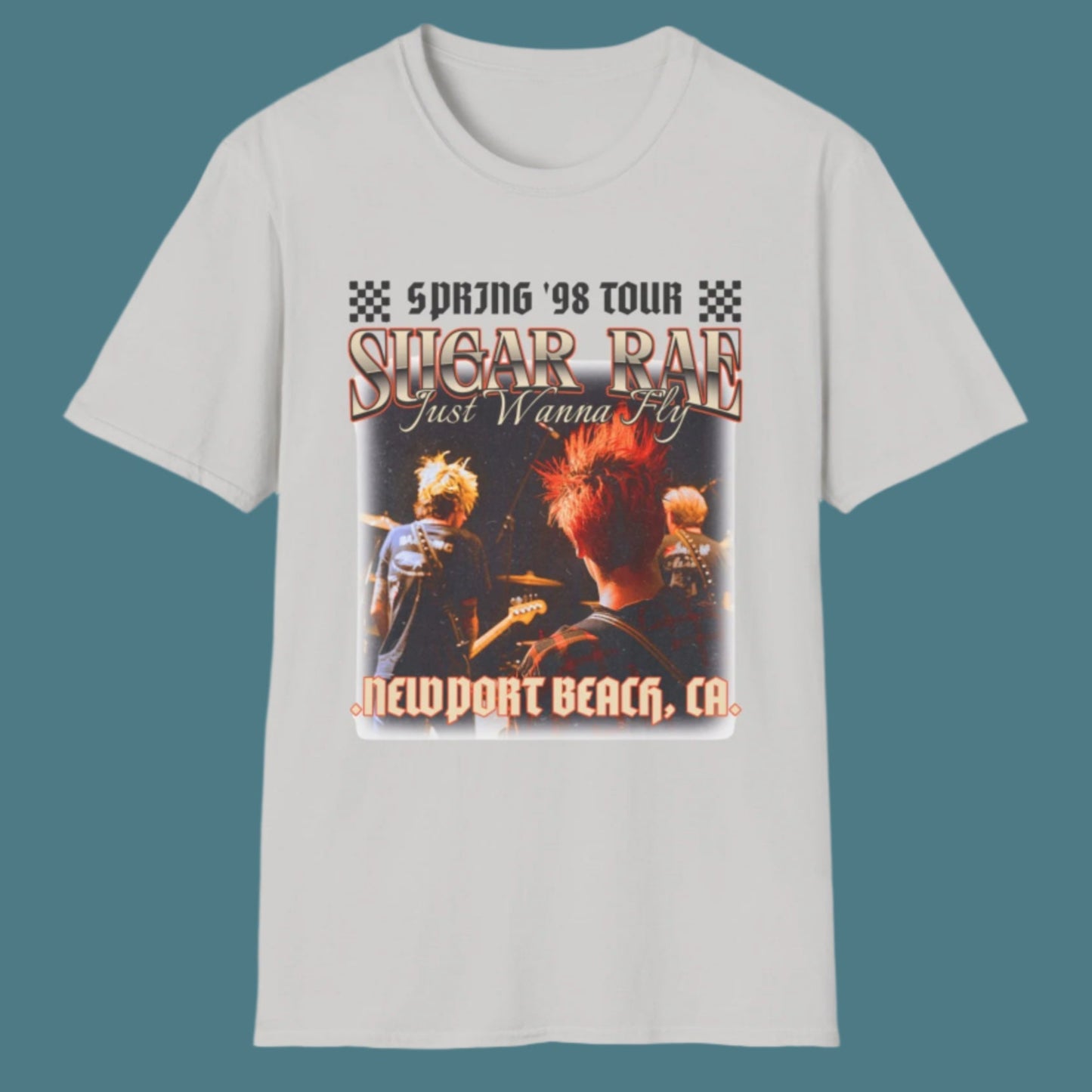 Sugar Rae: Spring '98 Tour T-Shirt β Funny Sugar Ray Band Parody Tee | 90s Concert Spoof Design