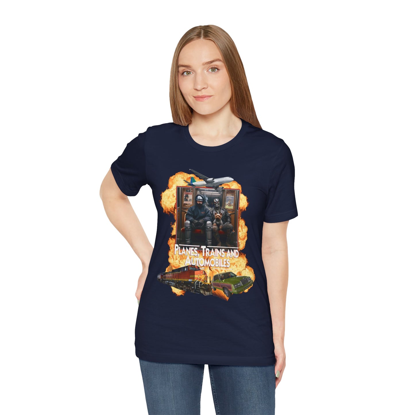 Planes, Trains & Cyborgs Tee – Robocop & Terminator Mashup T-Shirt