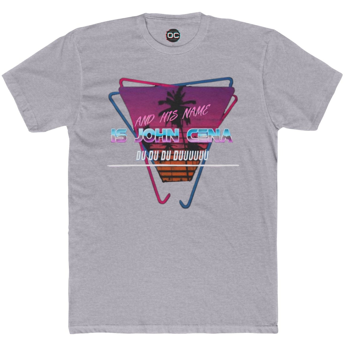 John Cena Meme T-Shirt - Retro 80s 'And His Name Is' Design | An IWC Inspired Funny Wrestling Tee