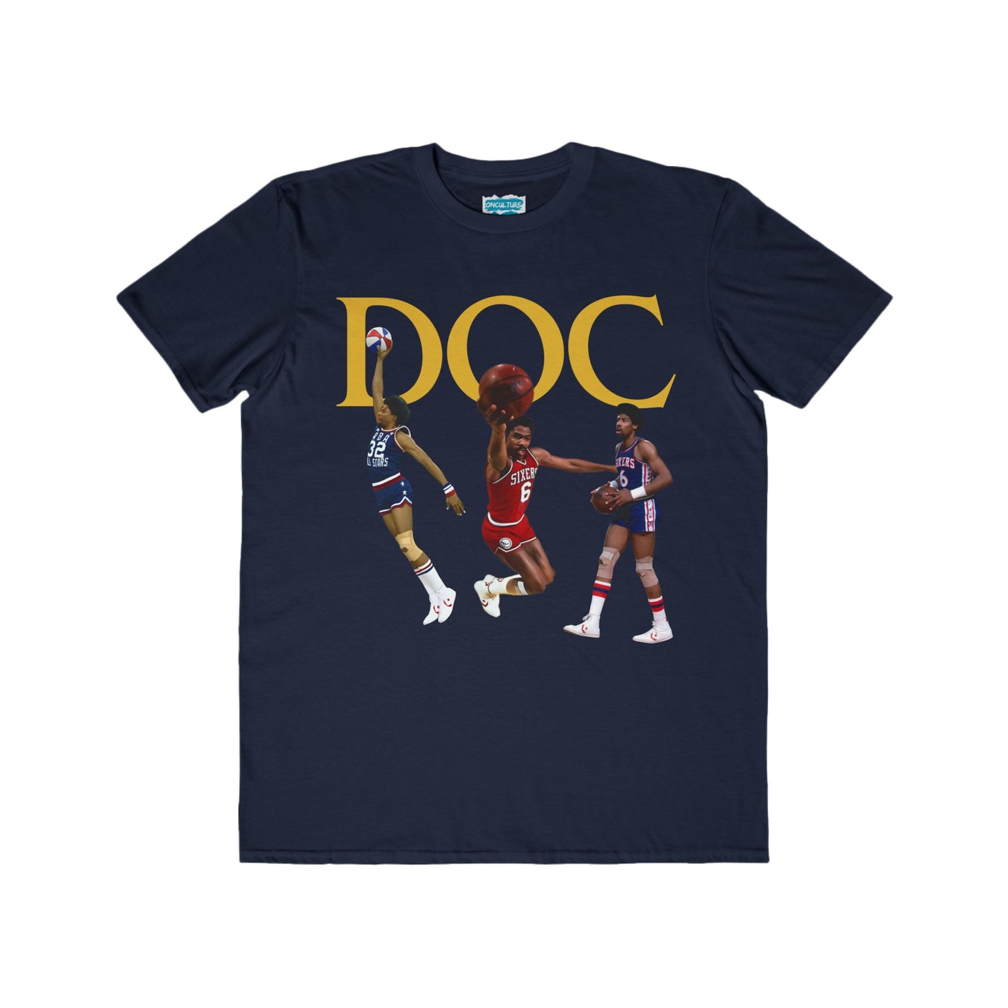 'DOC' Tee | Julius Erving, Dr. J Basketball Tribute T-Shirt | Retro Nostalgia Shirt for Fans