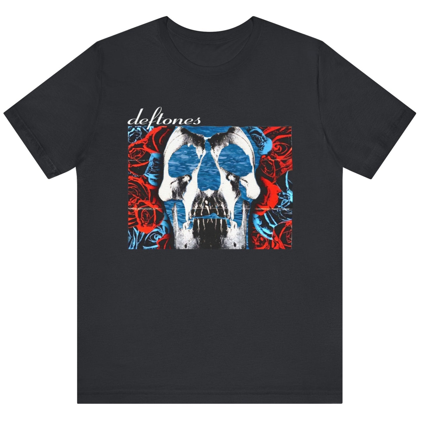 Deftones Self-Titled Tribute T-Shirt β Skull & Roses Floating in Water | Alt-Metal Fan Tee