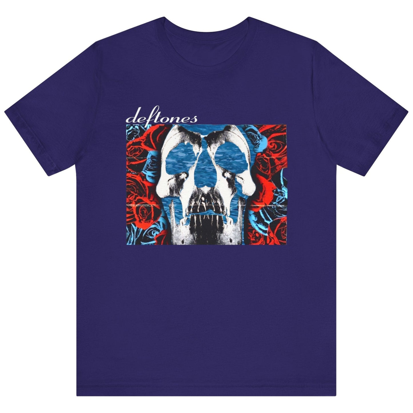 Deftones Self-Titled Tribute T-Shirt β Skull & Roses Floating in Water | Alt-Metal Fan Tee