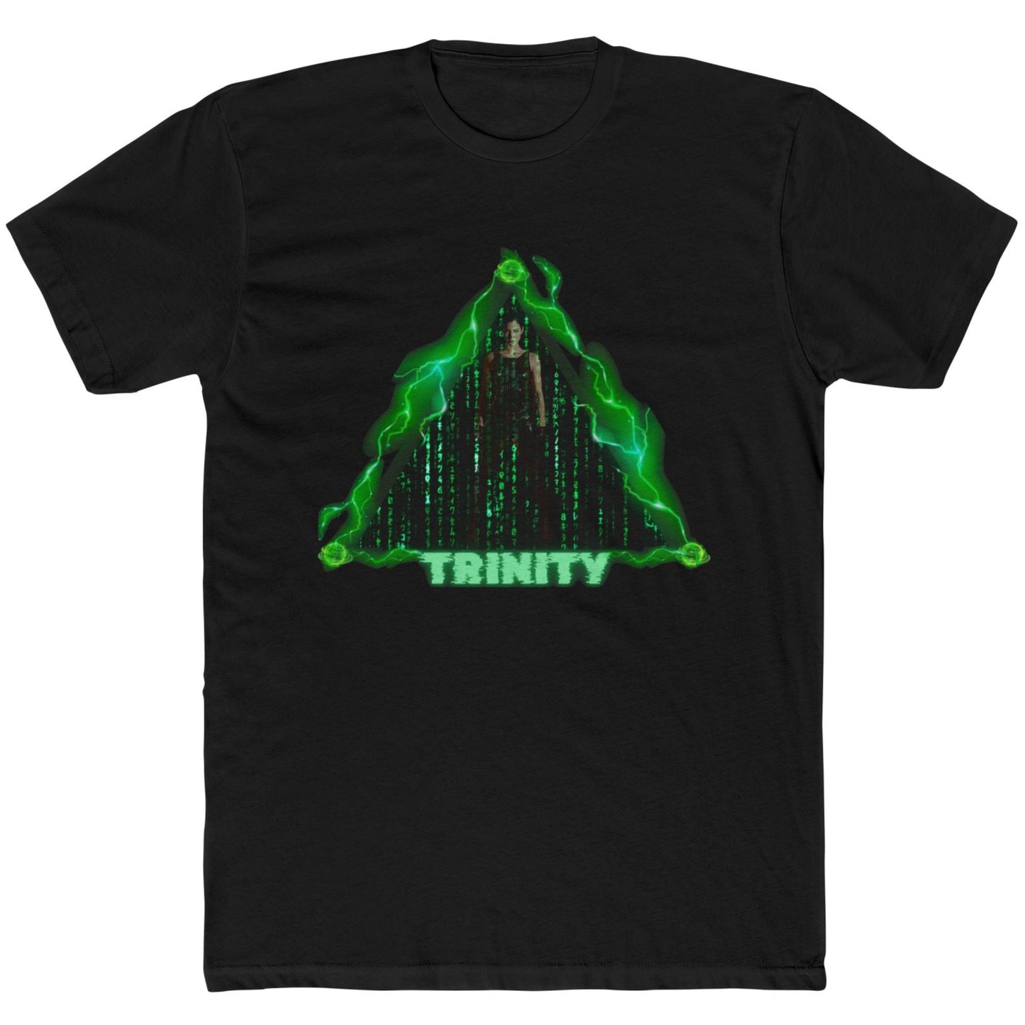 Trinity Matrix Unisex Cotton Crew Tee, Cyberpunk Graphic Tee, Retro Movie T-Shirt, Gift for Fans, Cool Streetwear