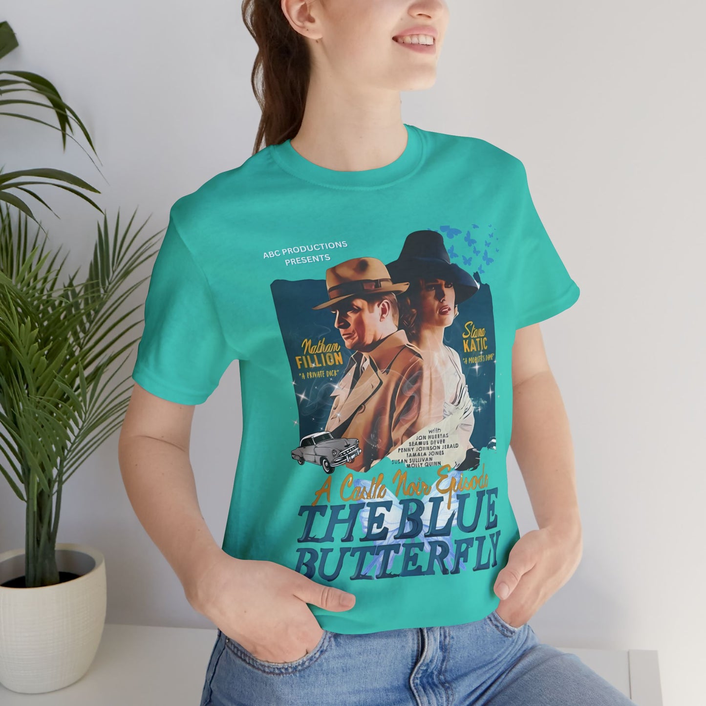 Castle TV Show Noir: The Blue Butterfly Episode T-Shirt β Retro Detective Fan Tee