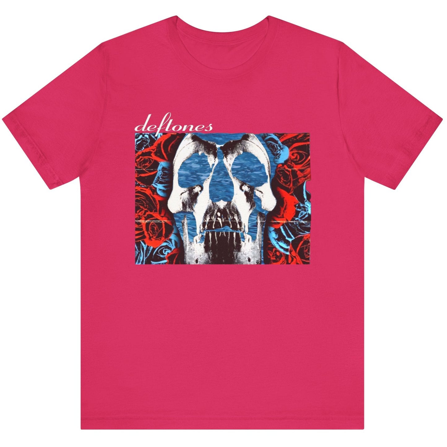 Deftones Self-Titled Tribute T-Shirt β Skull & Roses Floating in Water | Alt-Metal Fan Tee