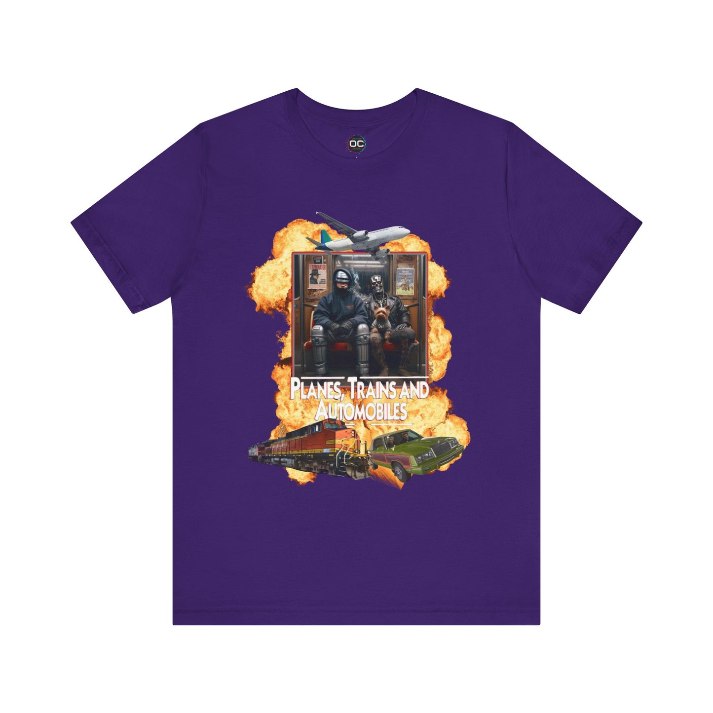 Planes, Trains & Cyborgs Tee – Robocop & Terminator Mashup T-Shirt