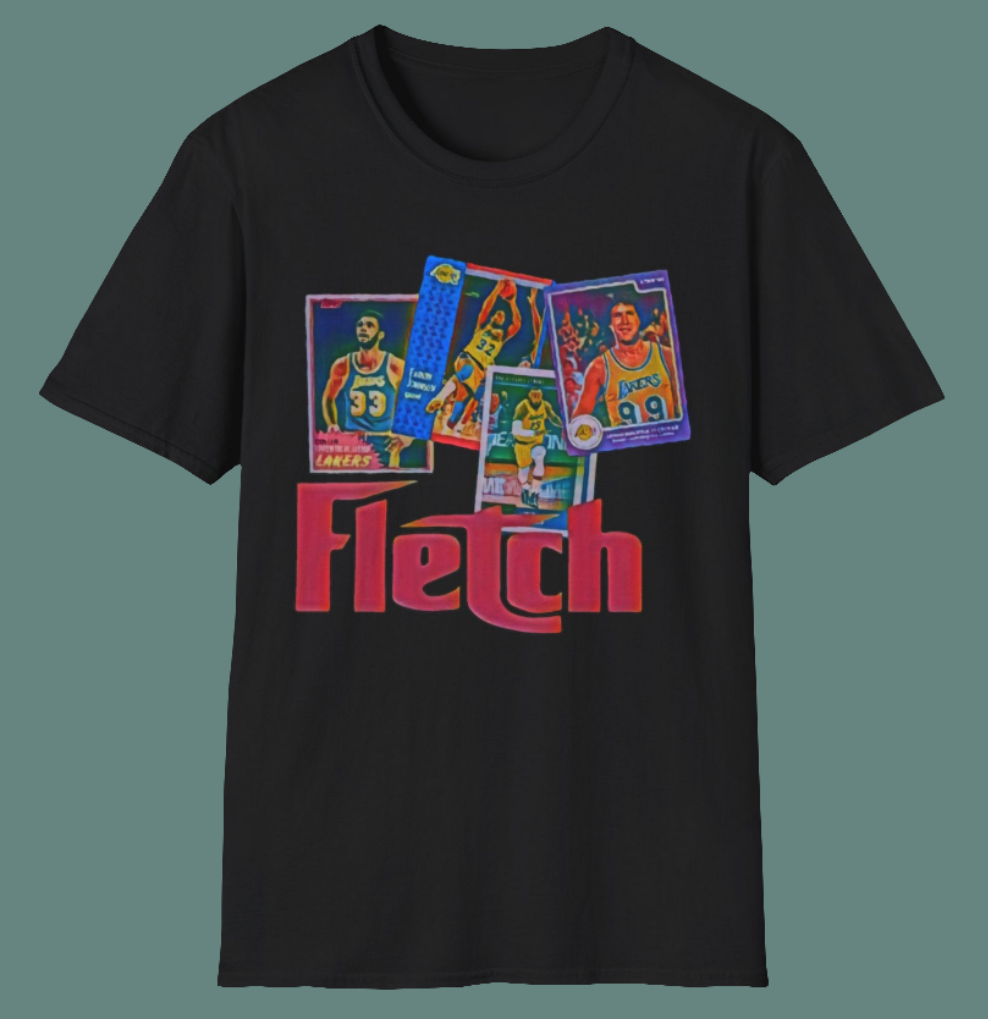 Fletch Lakers Basketball T-Shirt - Vintage Movie Homage Tee | 14 Colors | Chevy Chase Inspired