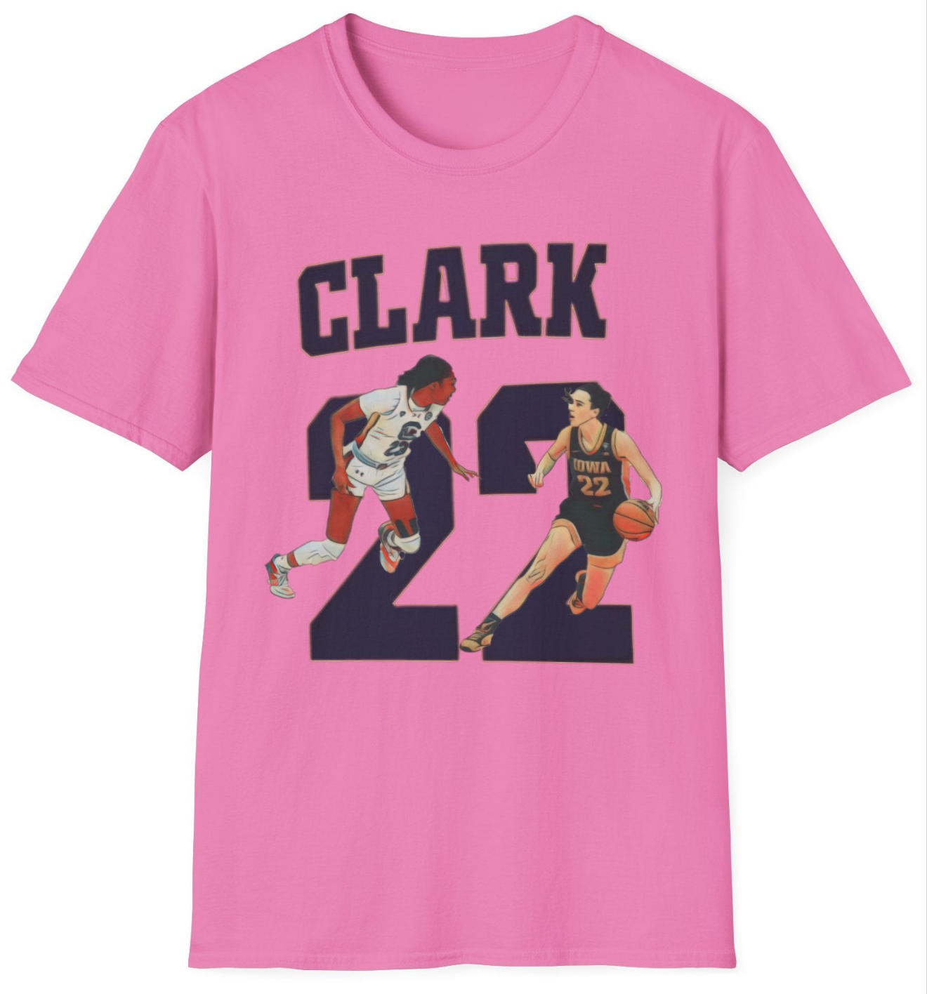 Caitlin Clark Tee - Ballin' Like a Playmaker, Shootin' Like a Rainmaker - Iowa Hawkeye Number 22 College T-Shirt