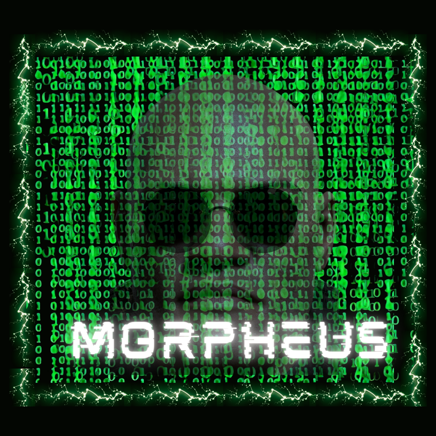 Morpheus Matrix T-Shirt - Green Code & Glasses Design
