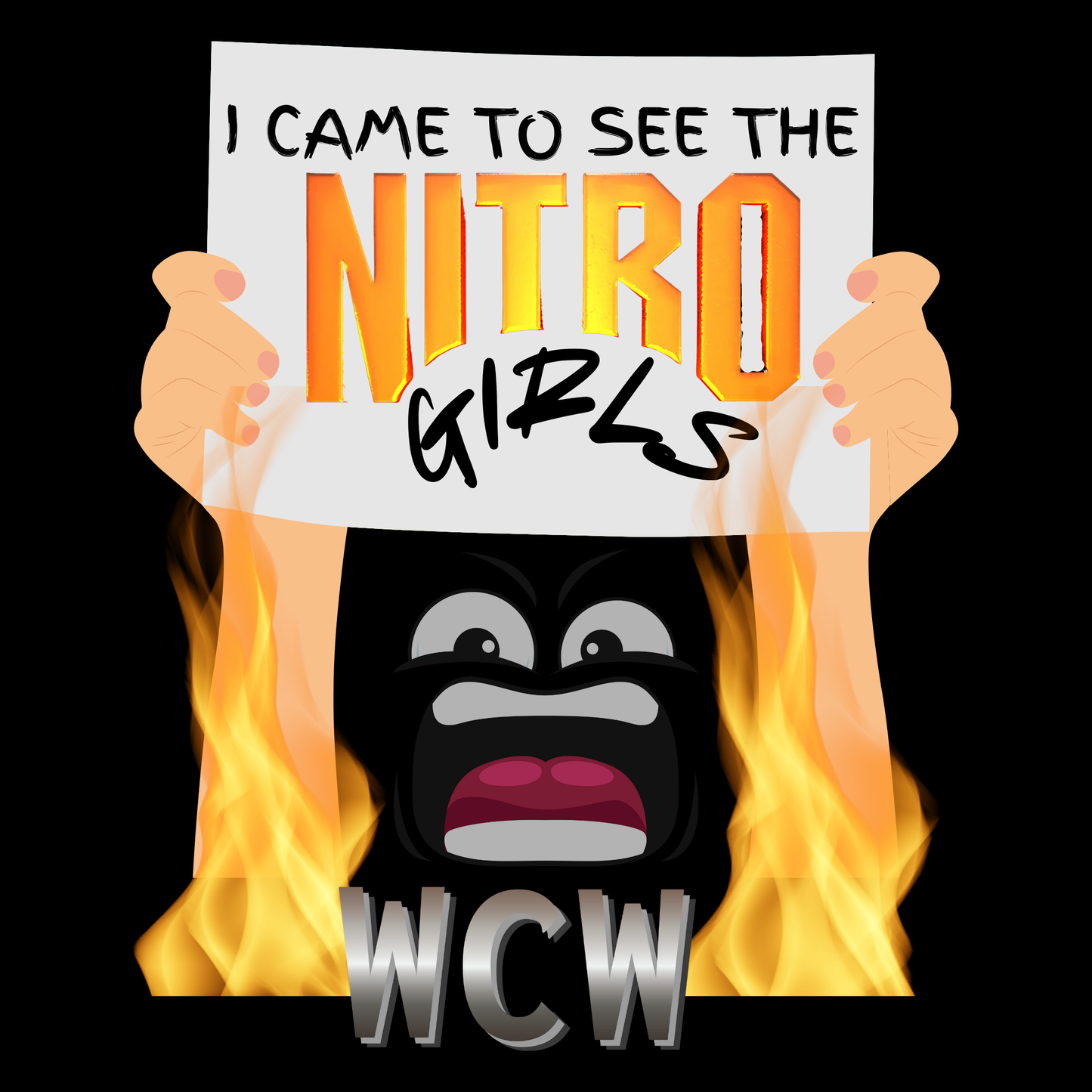 "WCW Nitro Girls" Wrestling T-Shirt – Because Monday Nights Weren't Just About Wrestling