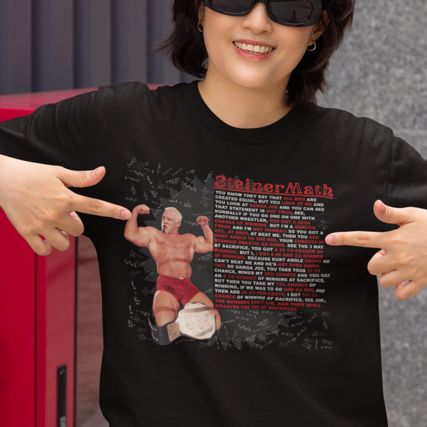 "Steiner Math" Scott Steiner T-Shirt – Because 141 2/3% of Normal Shirts Suck!