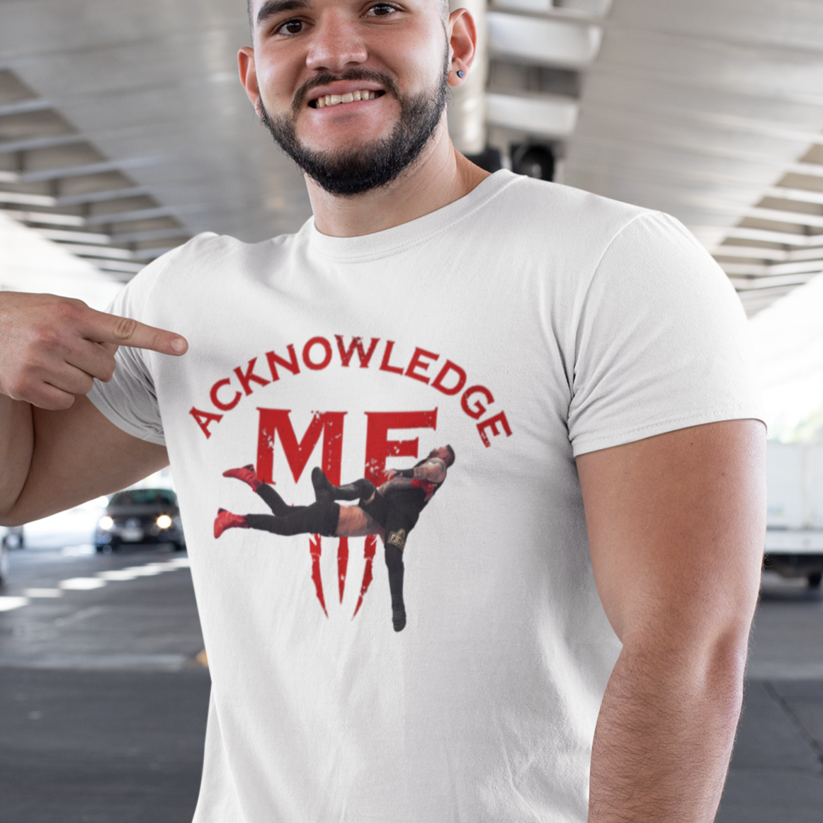 Acknowledge Me Spear T-Shirt β Roman Reigns vs Kevin Owens | WWE Tribal Chief Fan Tee