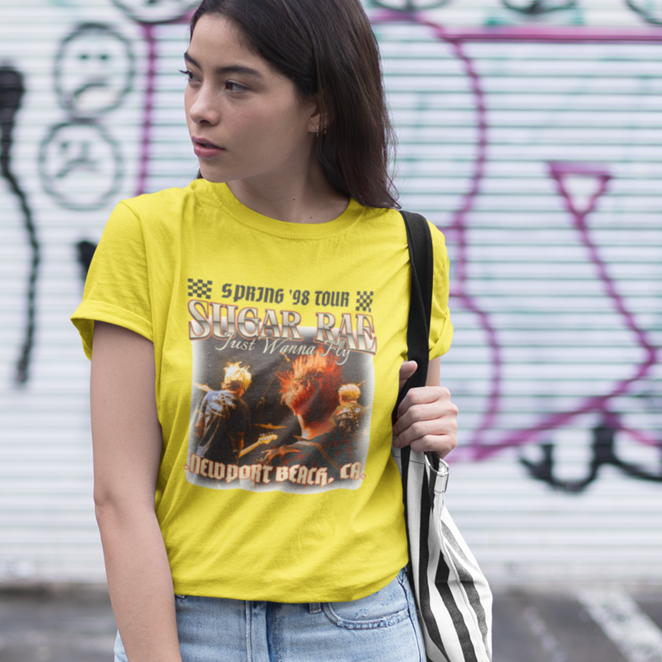 Sugar Rae: Spring '98 Tour T-Shirt β Funny Sugar Ray Band Parody Tee | 90s Concert Spoof Design