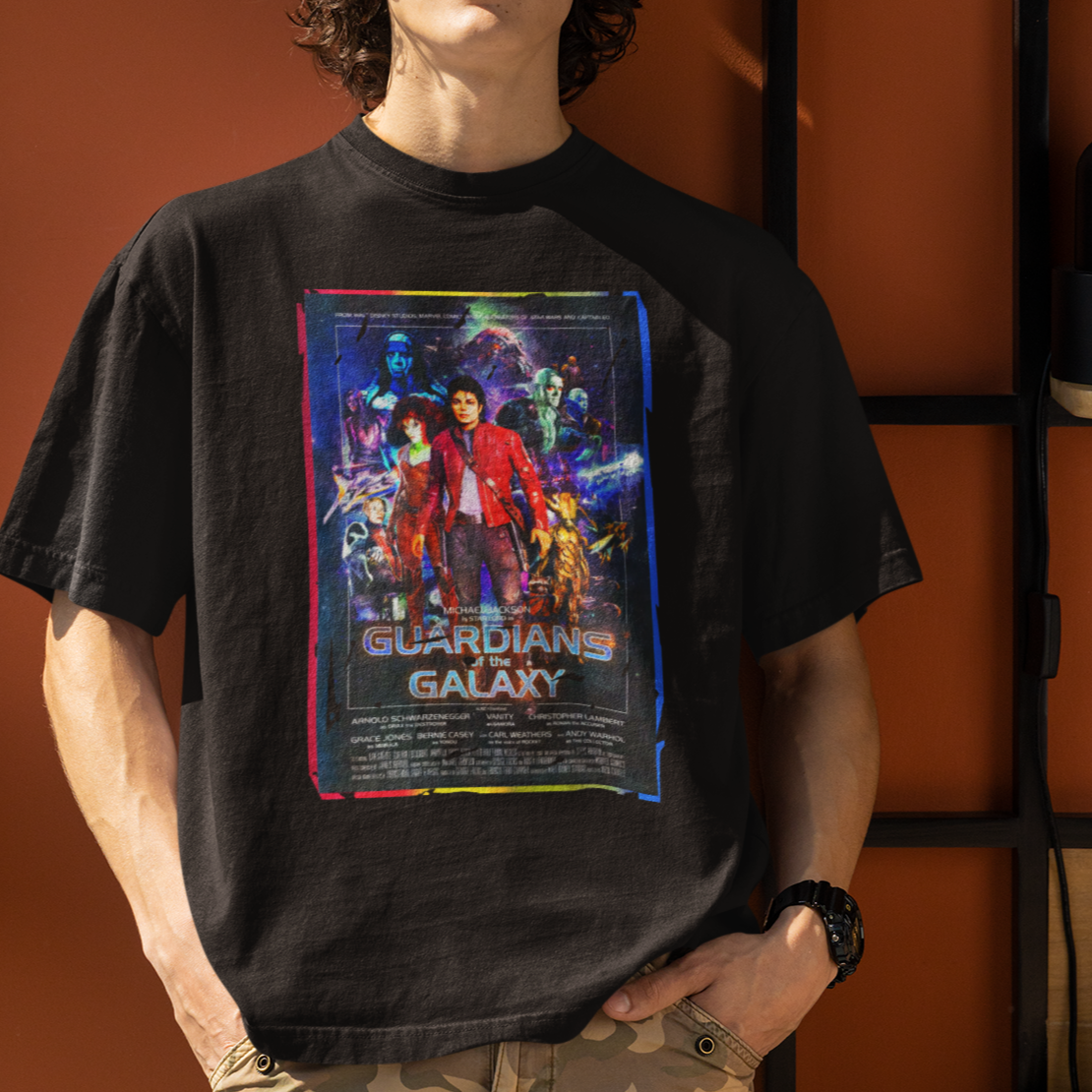 "Guardians of the Radical 80s" Mashup T-Shirt β When Marvel Meets Retro Royalty!