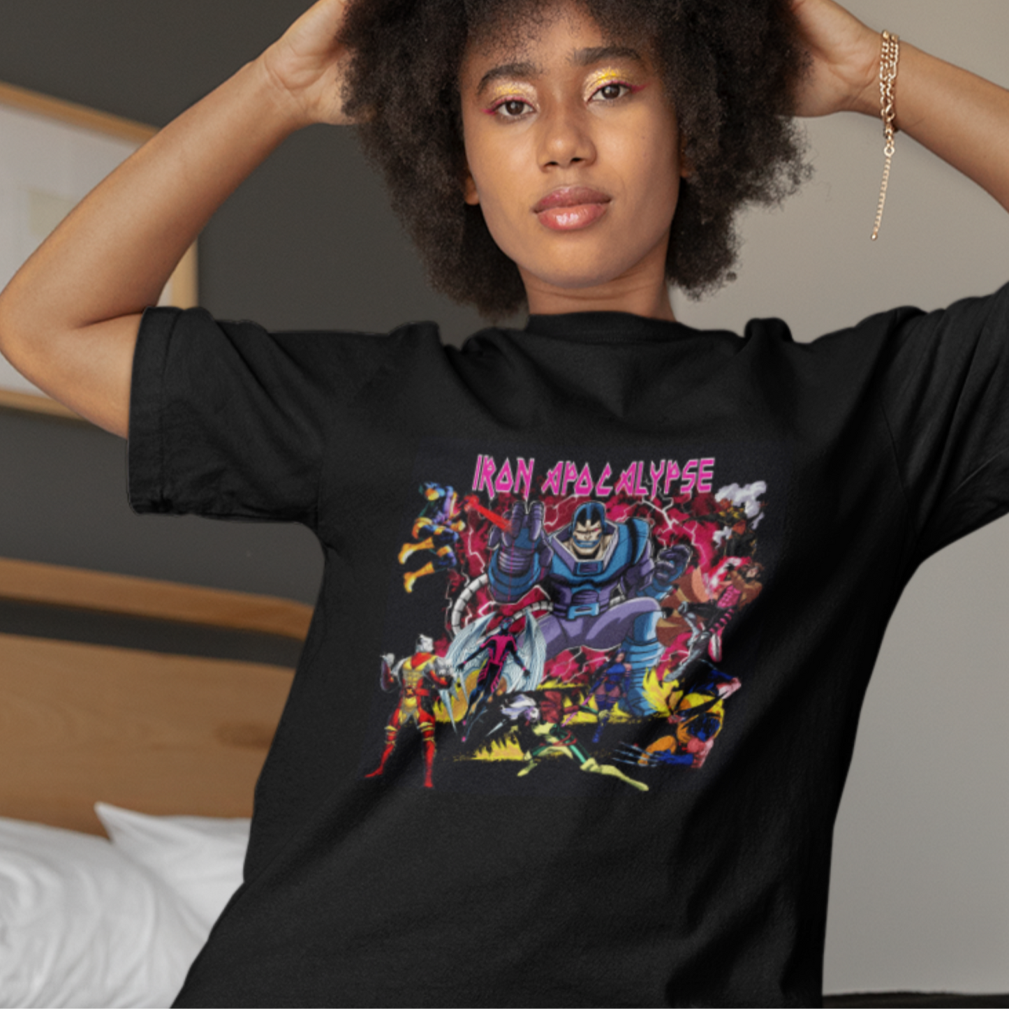 "X-Men: Number of the Apocalypse" T-Shirt – When Metal Meets Mutant Mayhem!