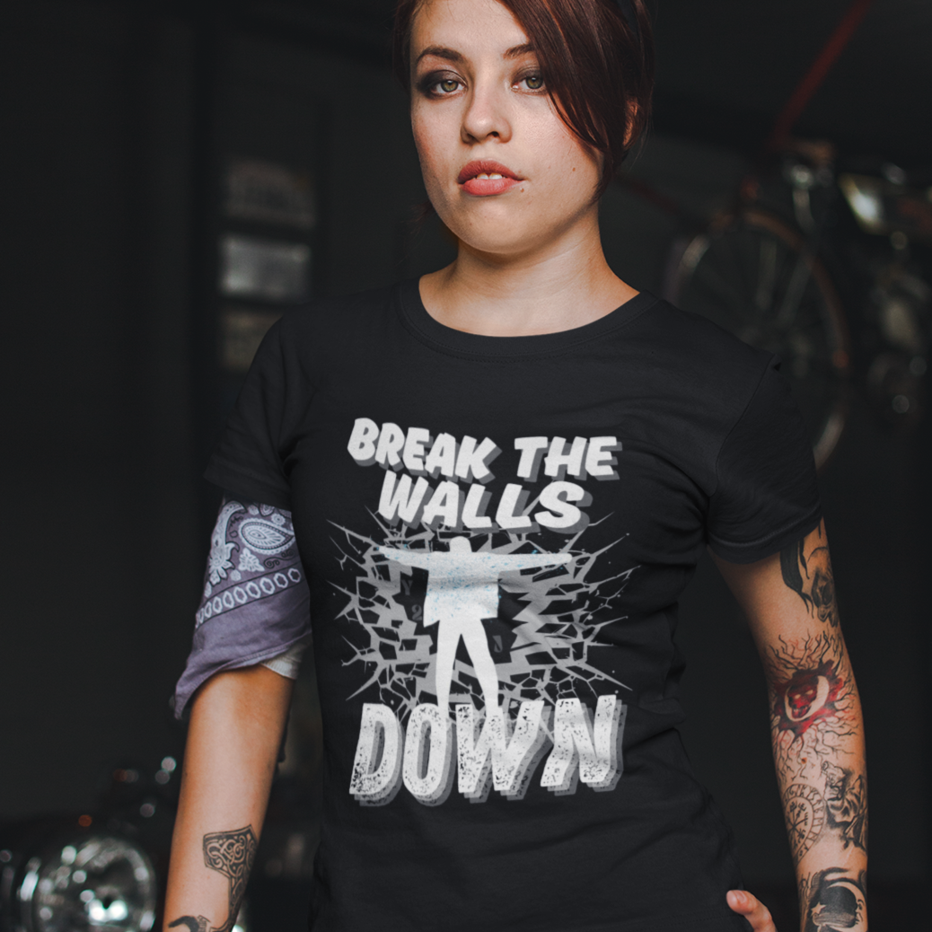 Chris Jericho 'Break The Walls Down' T-Shirt - Light-Up Jacket Inspired Wrestling Tee
