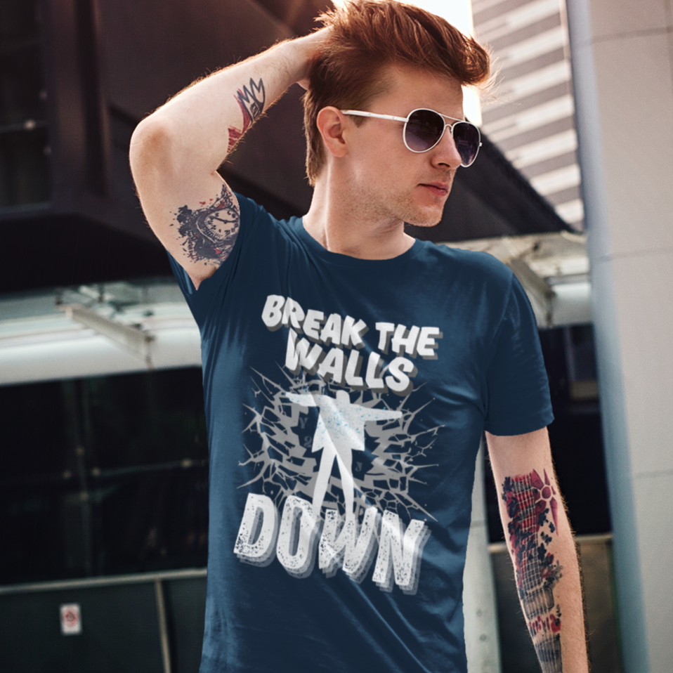 Chris Jericho 'Break The Walls Down' T-Shirt - Light-Up Jacket Inspired Wrestling Tee