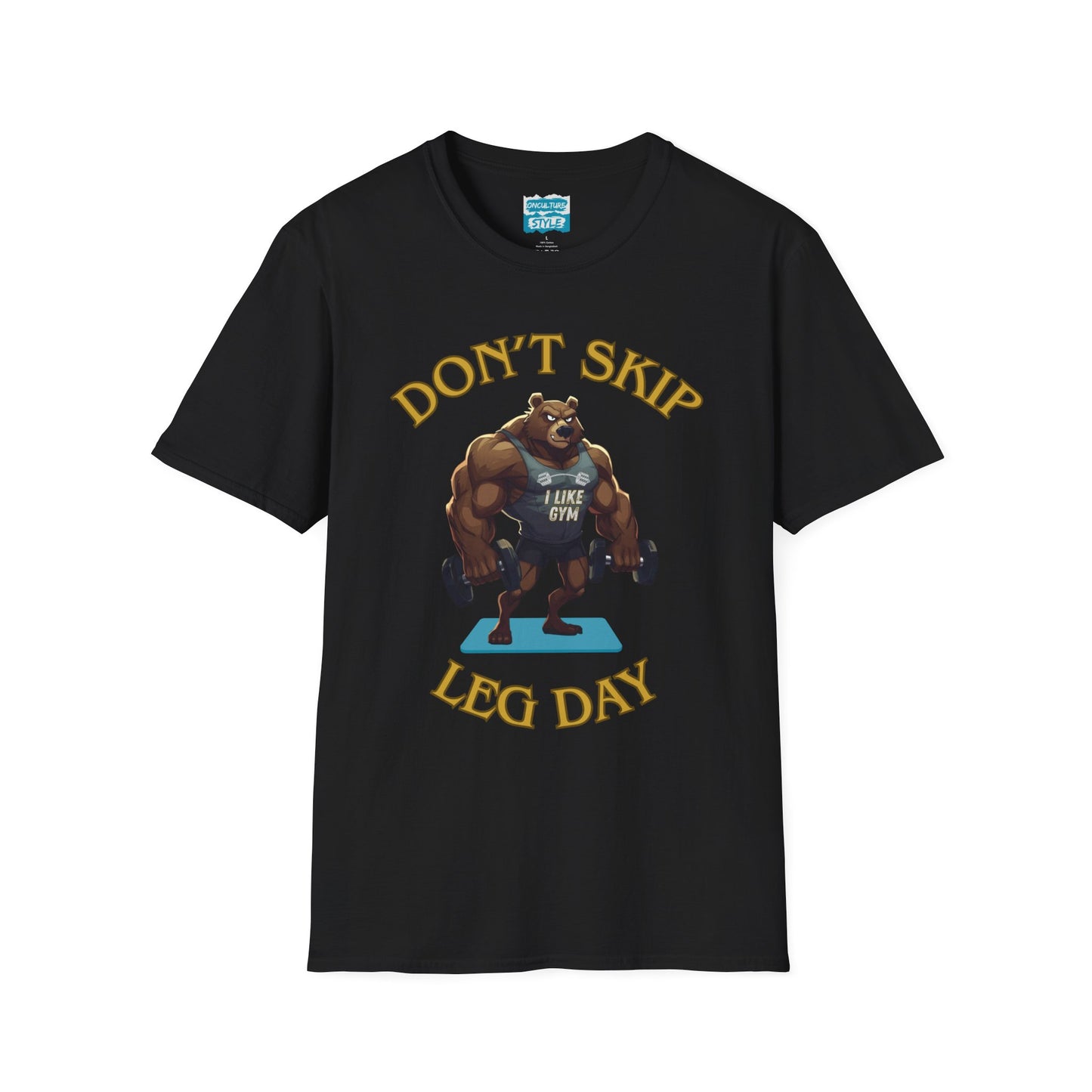 Don’t Skip Leg Day Tee | Funny Gym Bear Workout T-Shirt