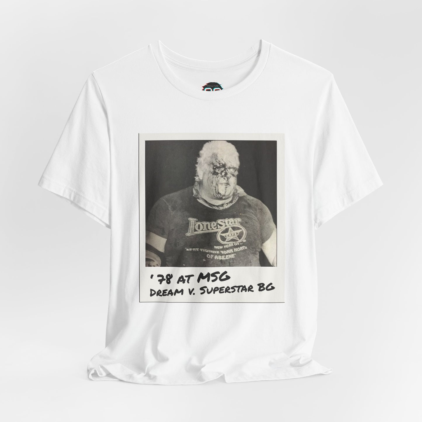 Rhodes vs Graham in 1978 at MSG Tee | Vintage Pro Wrestling Polaroid Tribute T-Shirt