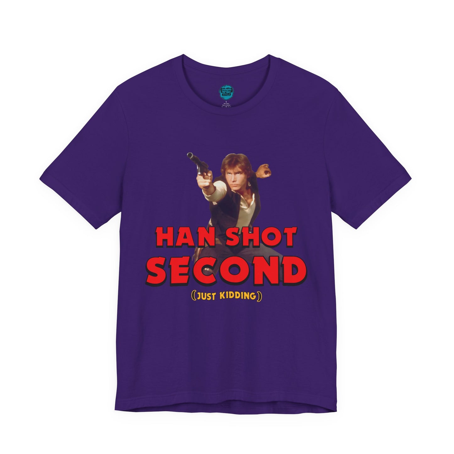 He Shot Second: Just Kidding Nerd Tee | Funny Space Cowboy Fantasy Fandom T-Shirt