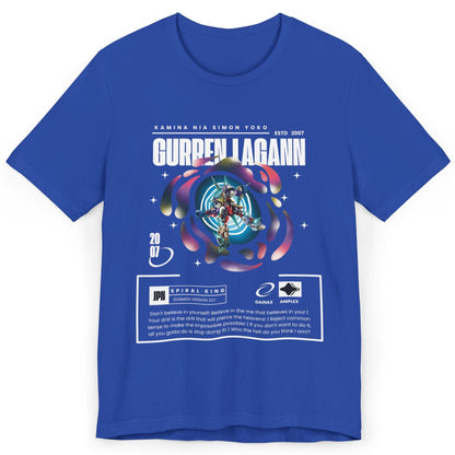 "Gurren Lagann" Anime T-Shirt – Drill Through the Heavens in Style!