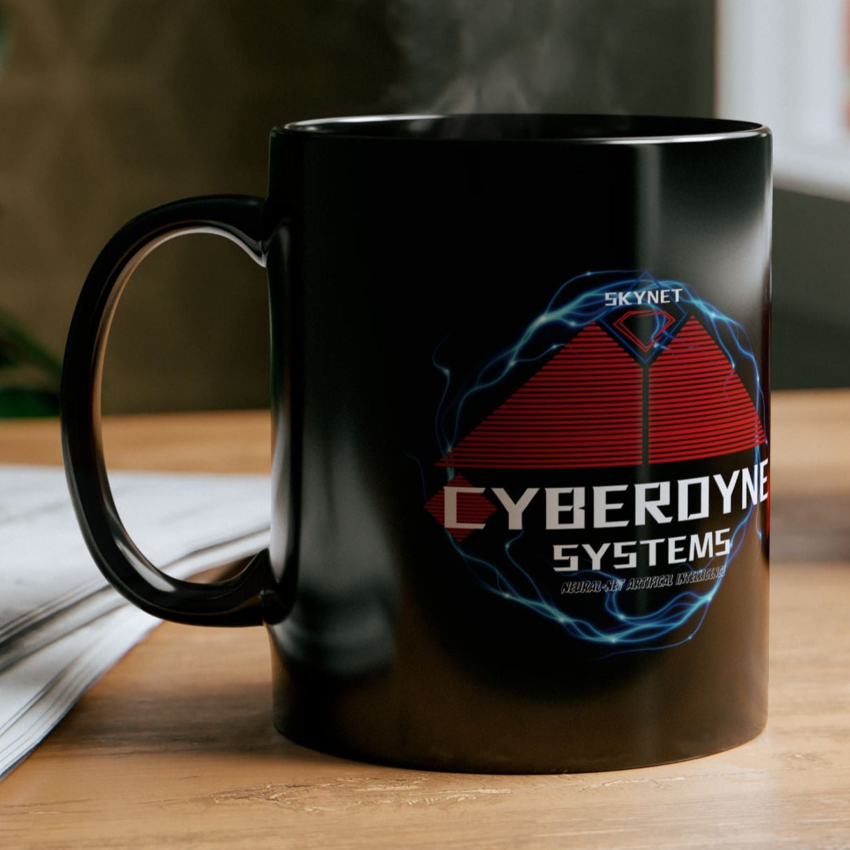 Cyberdyne Systems Logo - Terminator Skynet Mug, Sci-Fi Movie Design