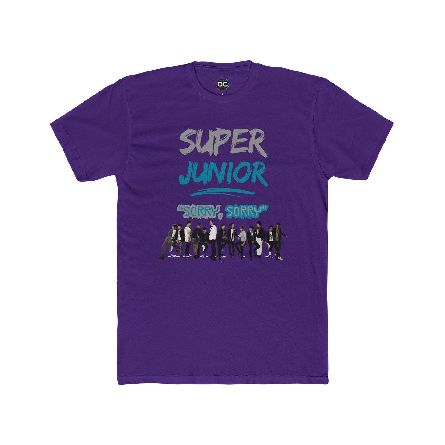 Super Junior K-Pop Tribute Tee | 'Sorry, Sorry' Paint Splatter Logo Shirt