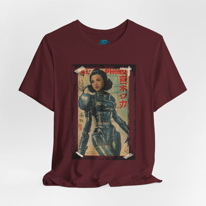 Asian Cyberpunk Poster Tee | Japanese Streetwear Anime Sci-Fi T-Shirt