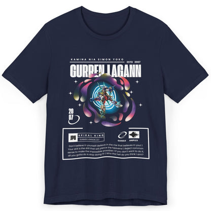 "Gurren Lagann" Anime T-Shirt – Drill Through the Heavens in Style!