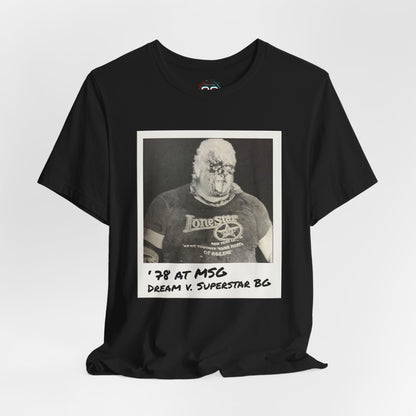 Rhodes vs Graham in 1978 at MSG Tee | Vintage Pro Wrestling Polaroid Tribute T-Shirt