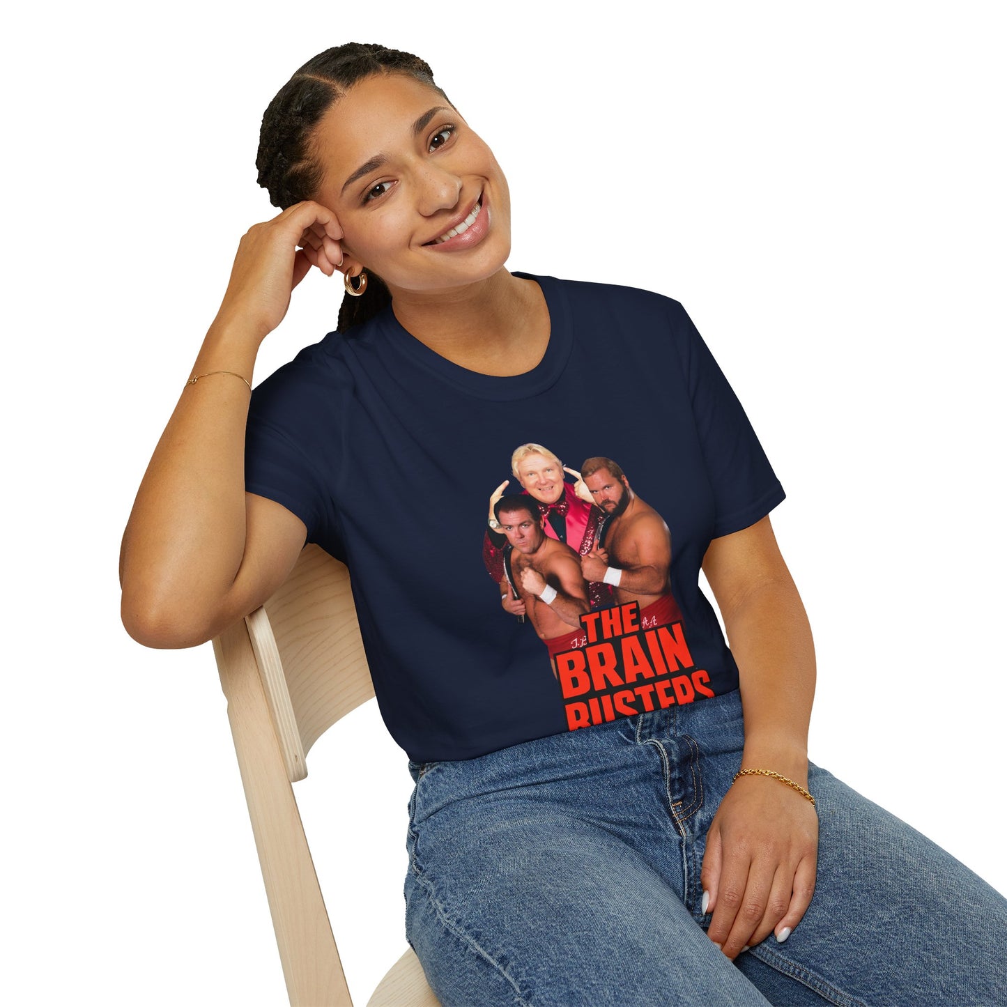 Old School Brain Busters Tee - Arn, Tully, & Bobby Wrestling Shirt by OnCulture