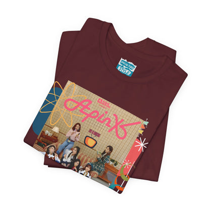A Pink Retro Poster Photo Tee - KPop Girl Group Vintage Concert Poster T-Shirt