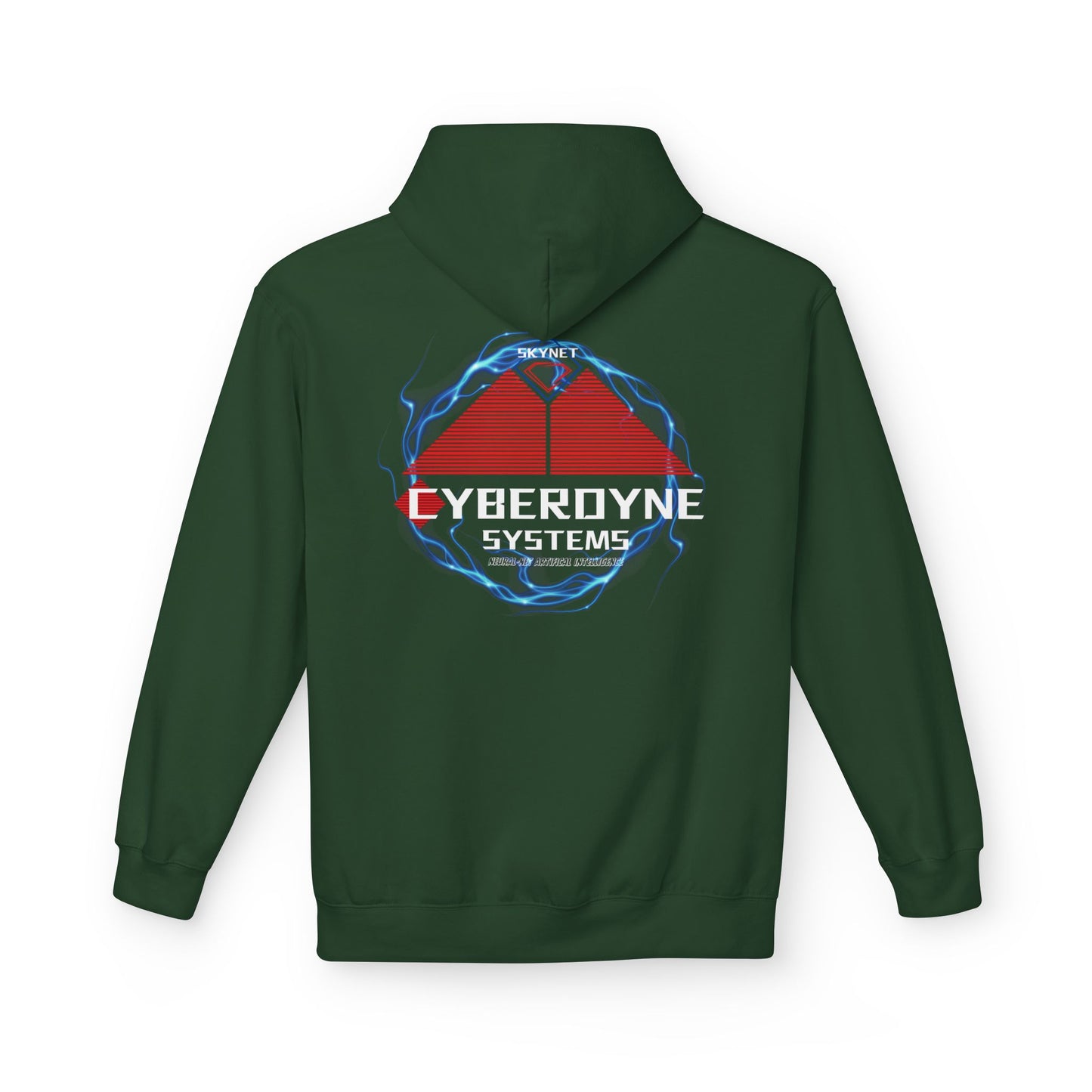 Cyberdyne Systems Logo - Double-Sided Terminator Skynet Hoodie, Sci-Fi Movie Design