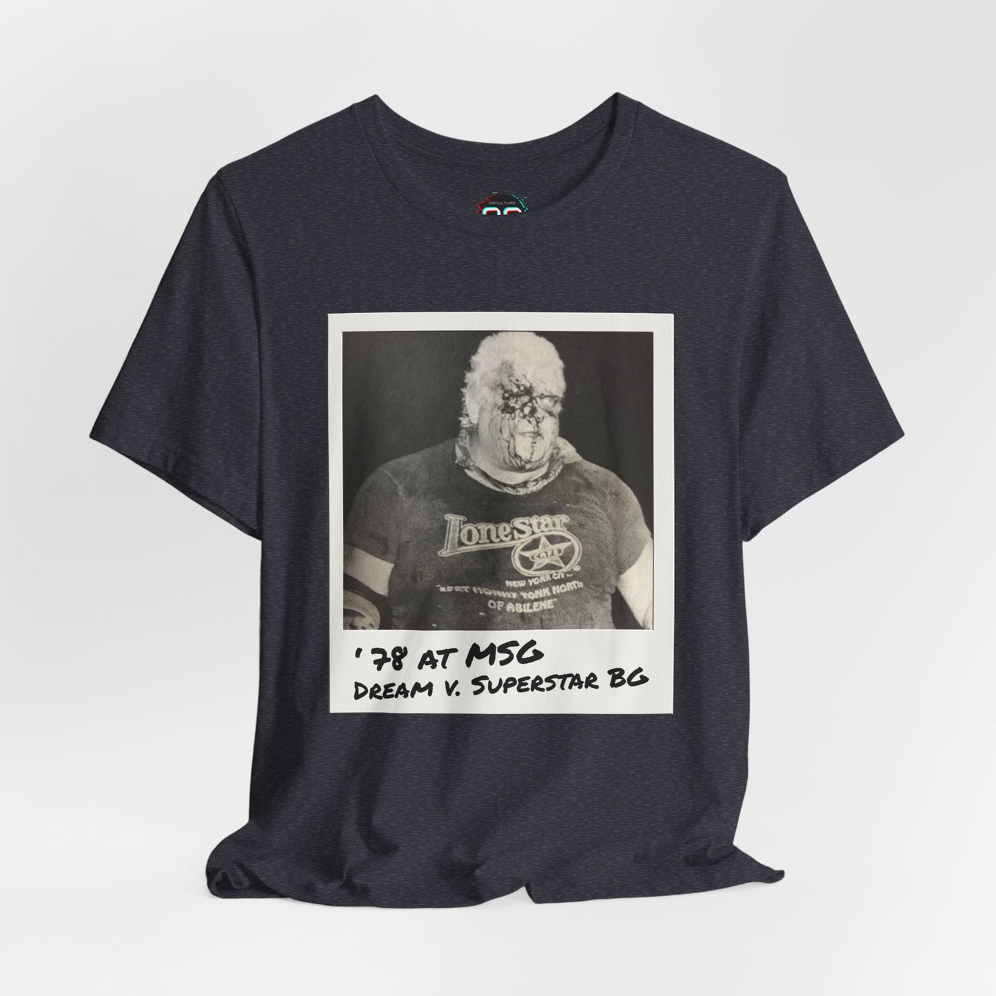 Rhodes vs Graham in 1978 at MSG Tee | Vintage Pro Wrestling Polaroid Tribute T-Shirt