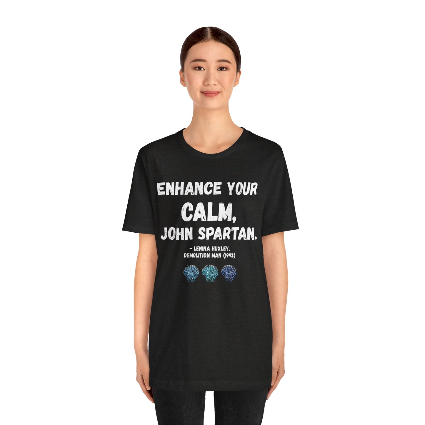 “Enhance Your Calm” Tee – Demolition Man (1993) Tribute Shirt