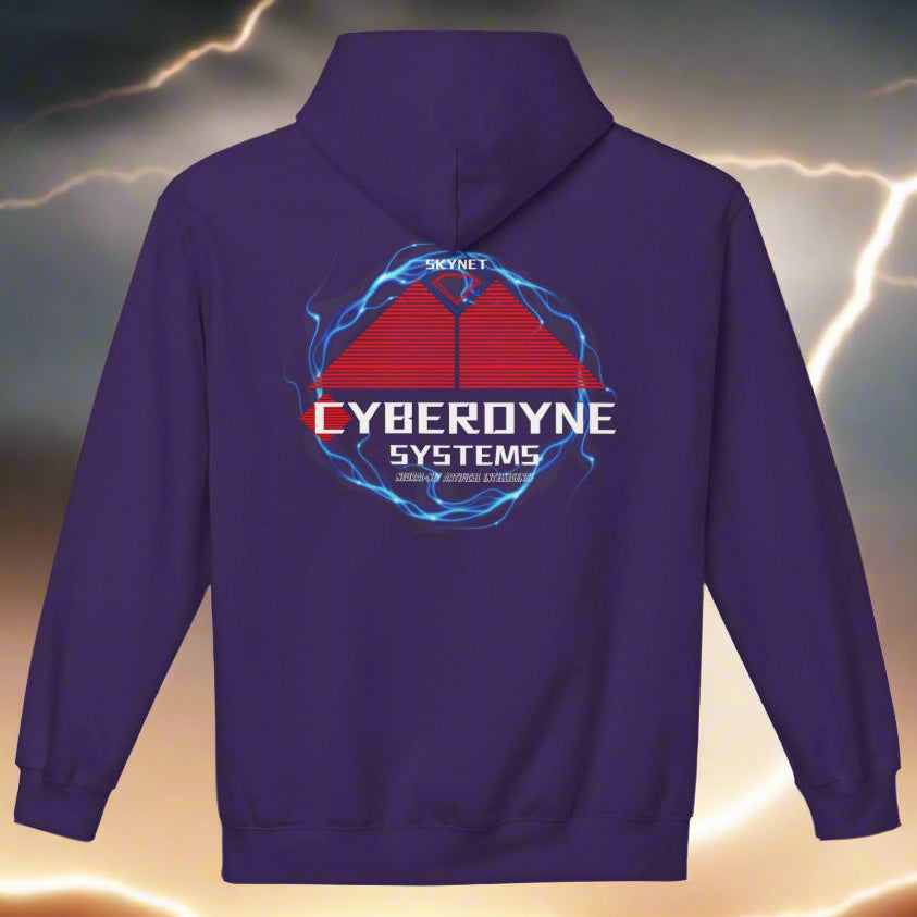 Cyberdyne Systems Logo - Double-Sided Terminator Skynet Hoodie, Sci-Fi Movie Design