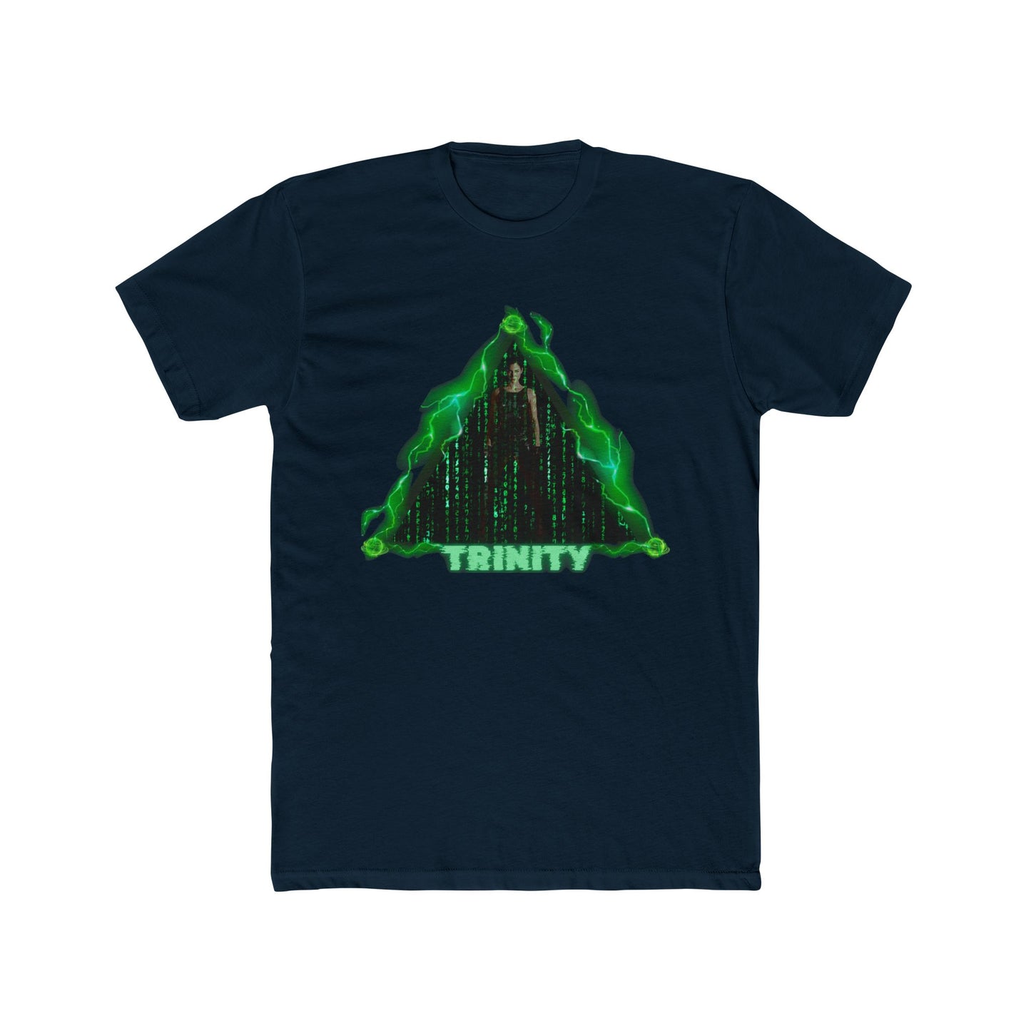 Trinity Matrix Unisex Cotton Crew Tee, Cyberpunk Graphic Tee, Retro Movie T-Shirt, Gift for Fans, Cool Streetwear