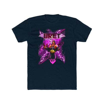 Bret "Hitman" Hart Wrestling T-Shirt - Pink & Black Cartoon Glory!
