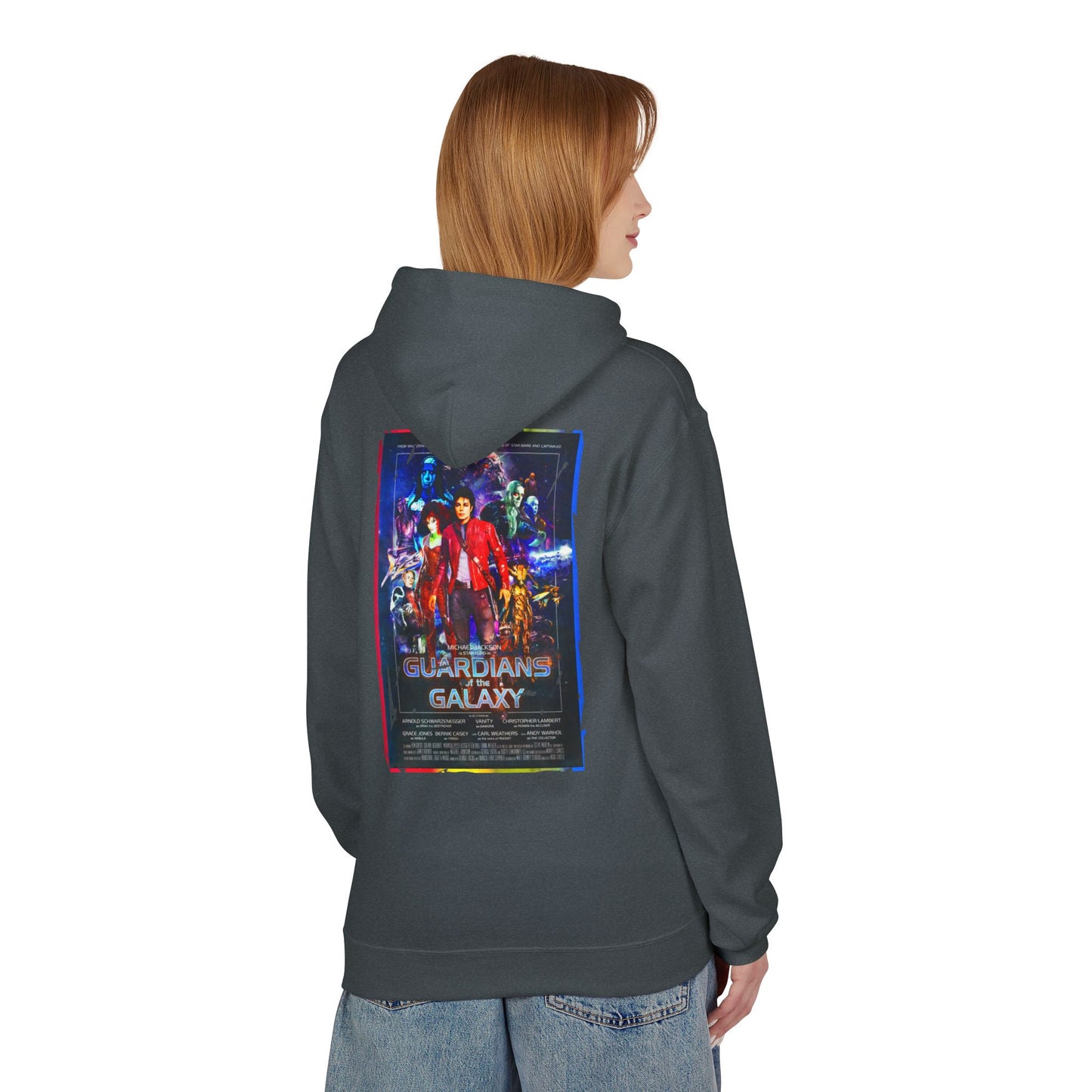 1980s Pop Idols as The Guardians of the Galaxy Unisex Fleece Hoodie - Soft and Stylish Sweatshirt for Movie Fans, Music Fans, 80s