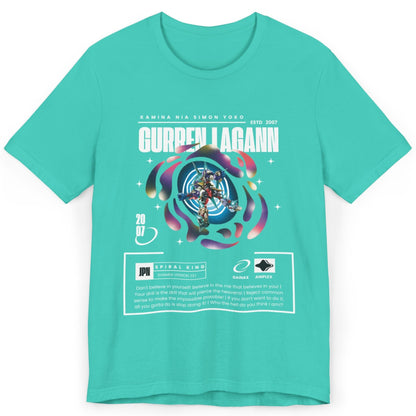 "Gurren Lagann" Anime T-Shirt – Drill Through the Heavens in Style!