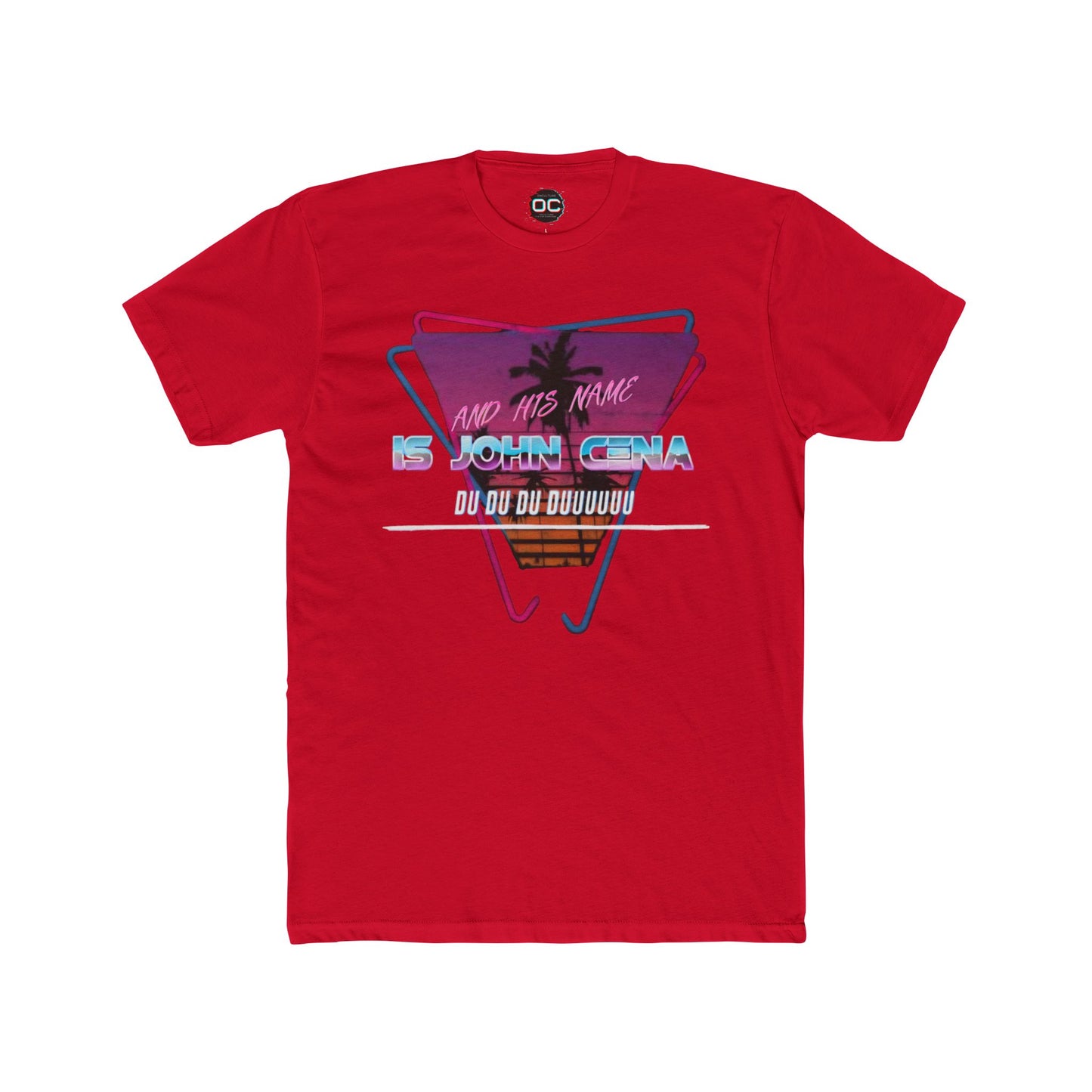 John Cena Meme T-Shirt - Retro 80s 'And His Name Is' Design | An IWC Inspired Funny Wrestling Tee