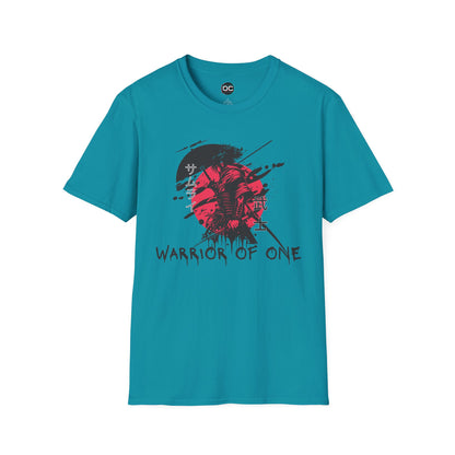 Warrior of One Samurai T-Shirt - Japanese Ink Splatter Art Tee