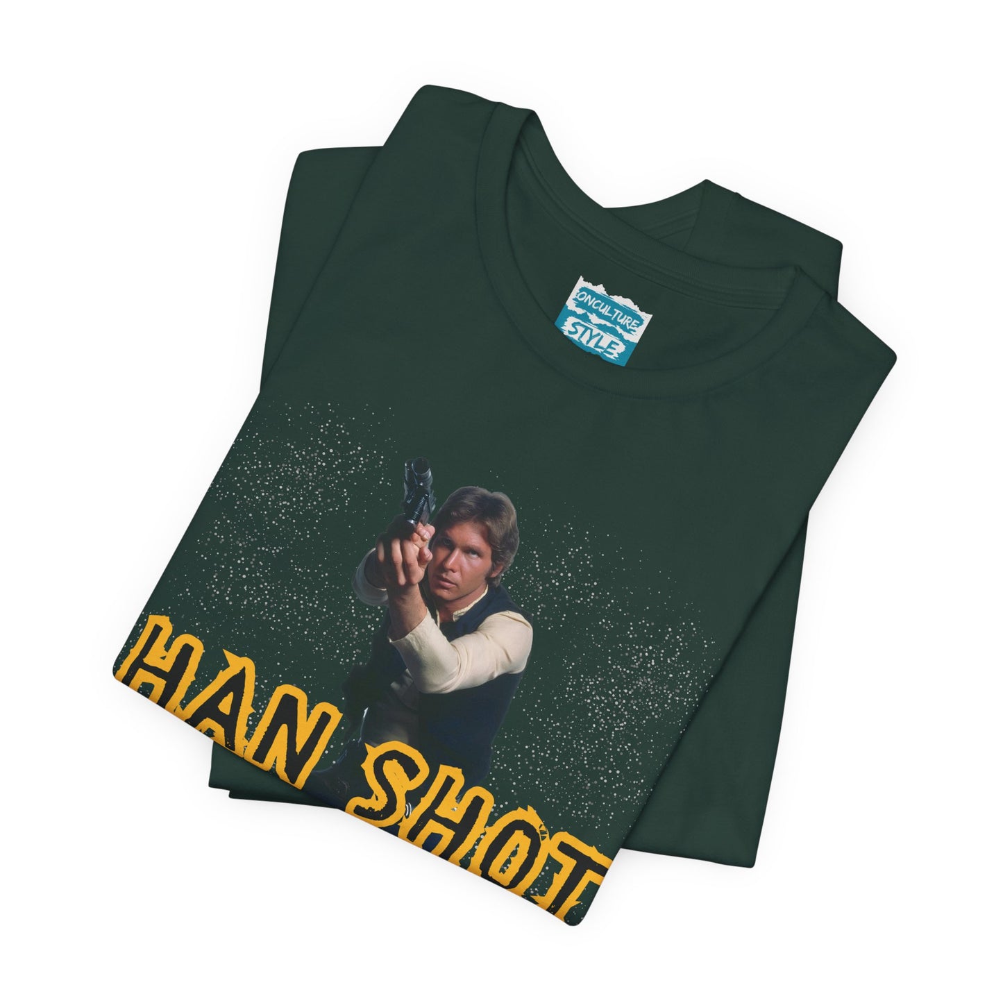 Han Shot First Nerd Tee | Space Cowboy Fandom Statement T-Shirt