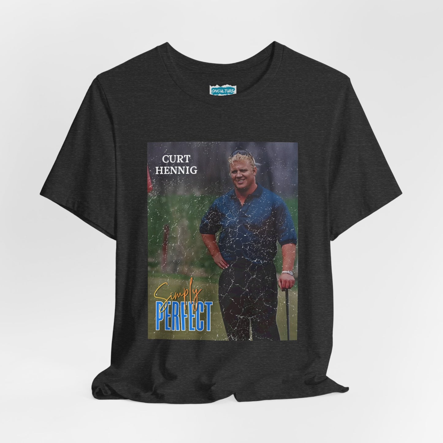 “Simply Perfect” – Vintage Style Mr. Perfect 90s Golf Vignette Tribute Tee