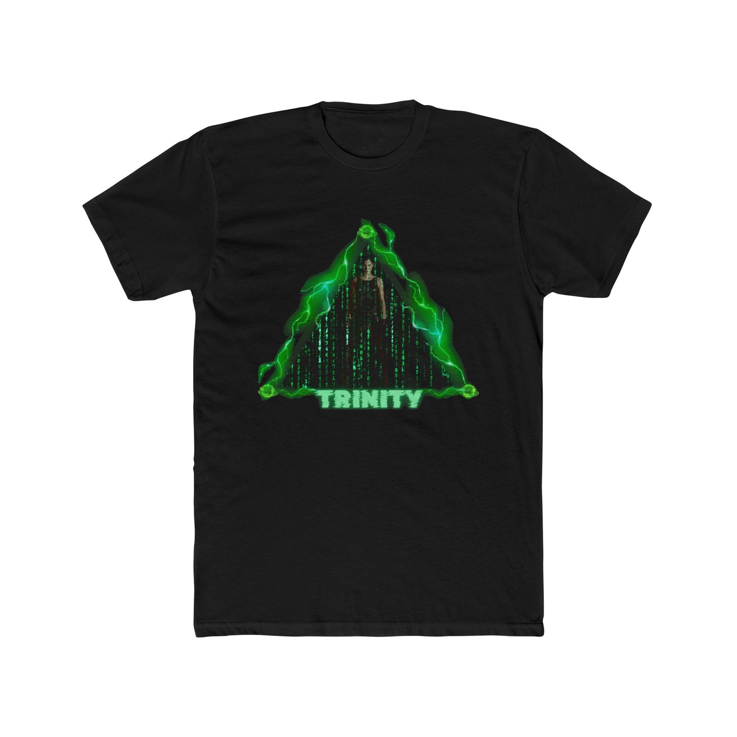 Trinity Matrix Unisex Cotton Crew Tee, Cyberpunk Graphic Tee, Retro Movie T-Shirt, Gift for Fans, Cool Streetwear