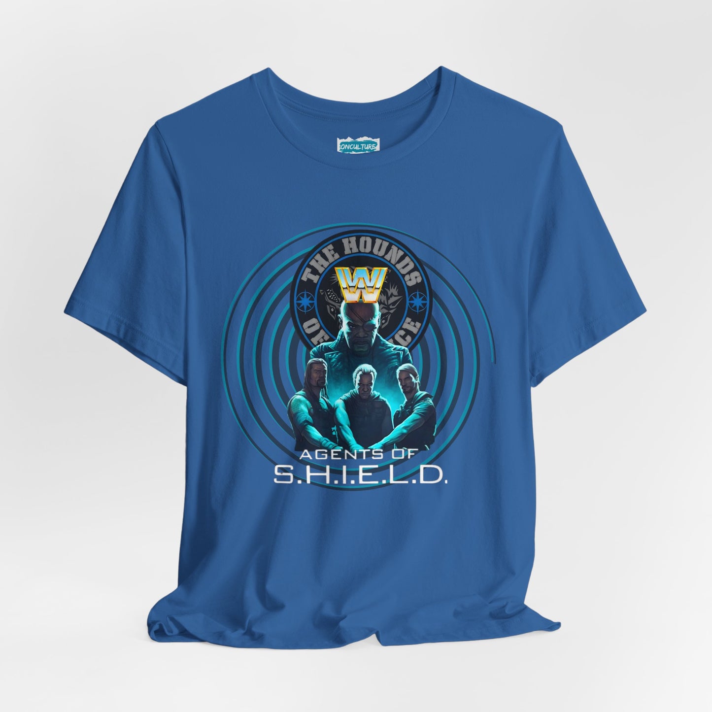 Agents of SHIELD Tee – WWE x Marvel Wrestling Mash-Up Shirt