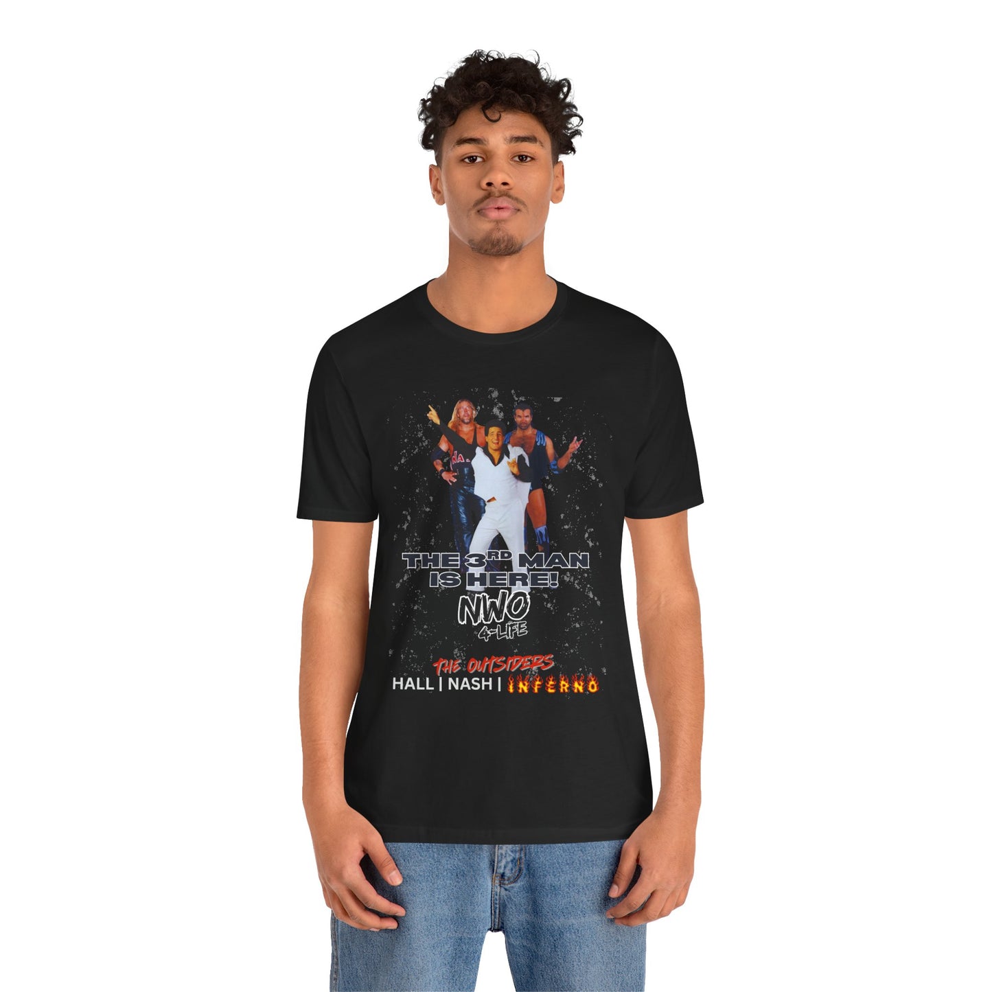 The Third Man Is Here Pro Wrestling Tee | Hall, Nash, and  Inferno Retro T-Shirt