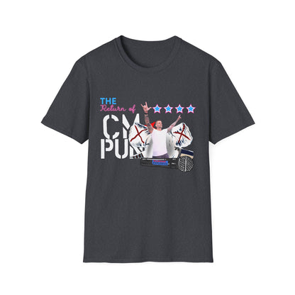 Return of CM Punk T-Shirt – Comeback Tribute Tee | Chicago Stars + Explosive Mic Design