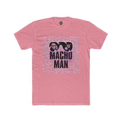 Macho Man Randy Savage Tribute Tee – Retro Glasses Design with TV Fuzz Background