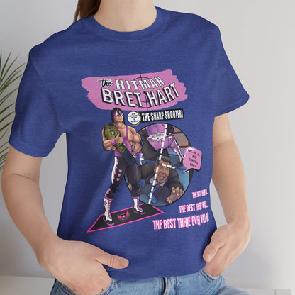 The Hitman Strikes Tee – Comic Book and Pro Wrestling Mash Up Tribute T-Shirt